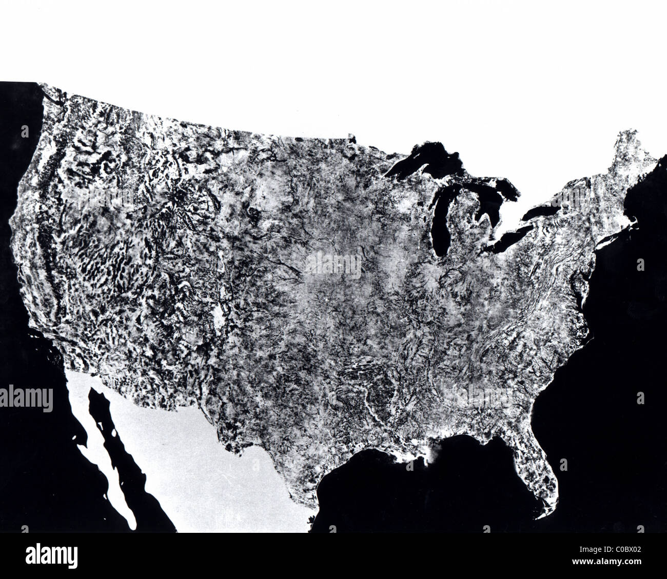 Prima foto degli Stati Uniti dal satellite della NASA Foto Stock