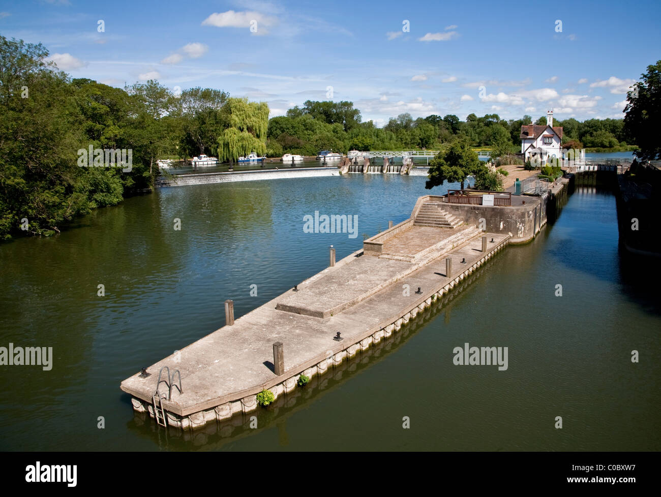 Goring serratura, Goring e Streately, Berkshire Foto Stock