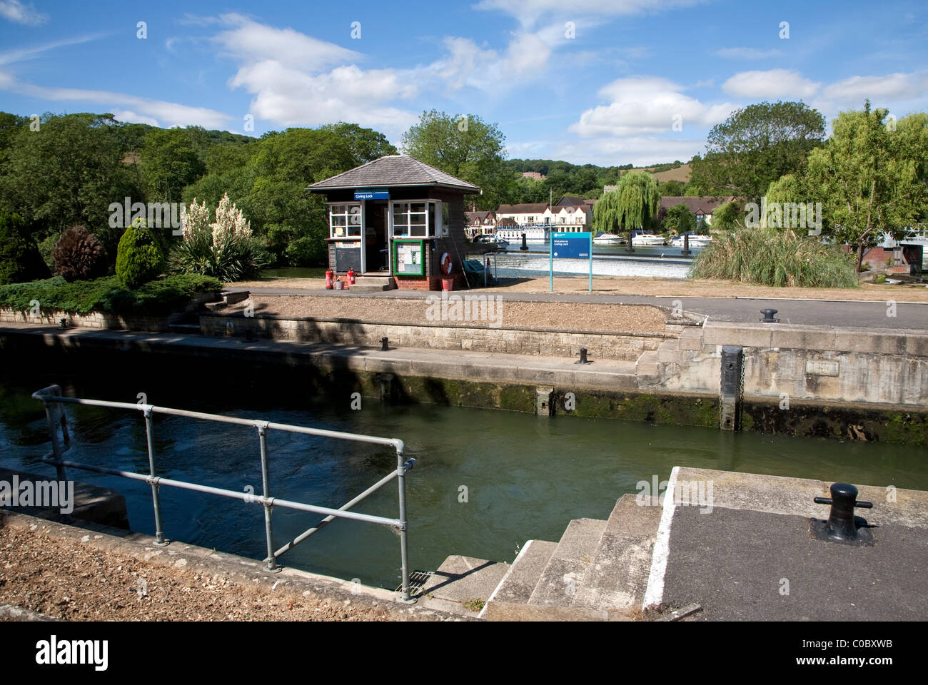 Goring serratura, Goring e Streately, Berkshire Foto Stock