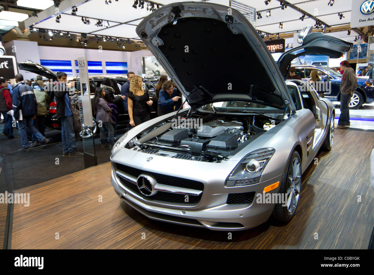 Cappa per auto di Mercedes Benz Foto Stock