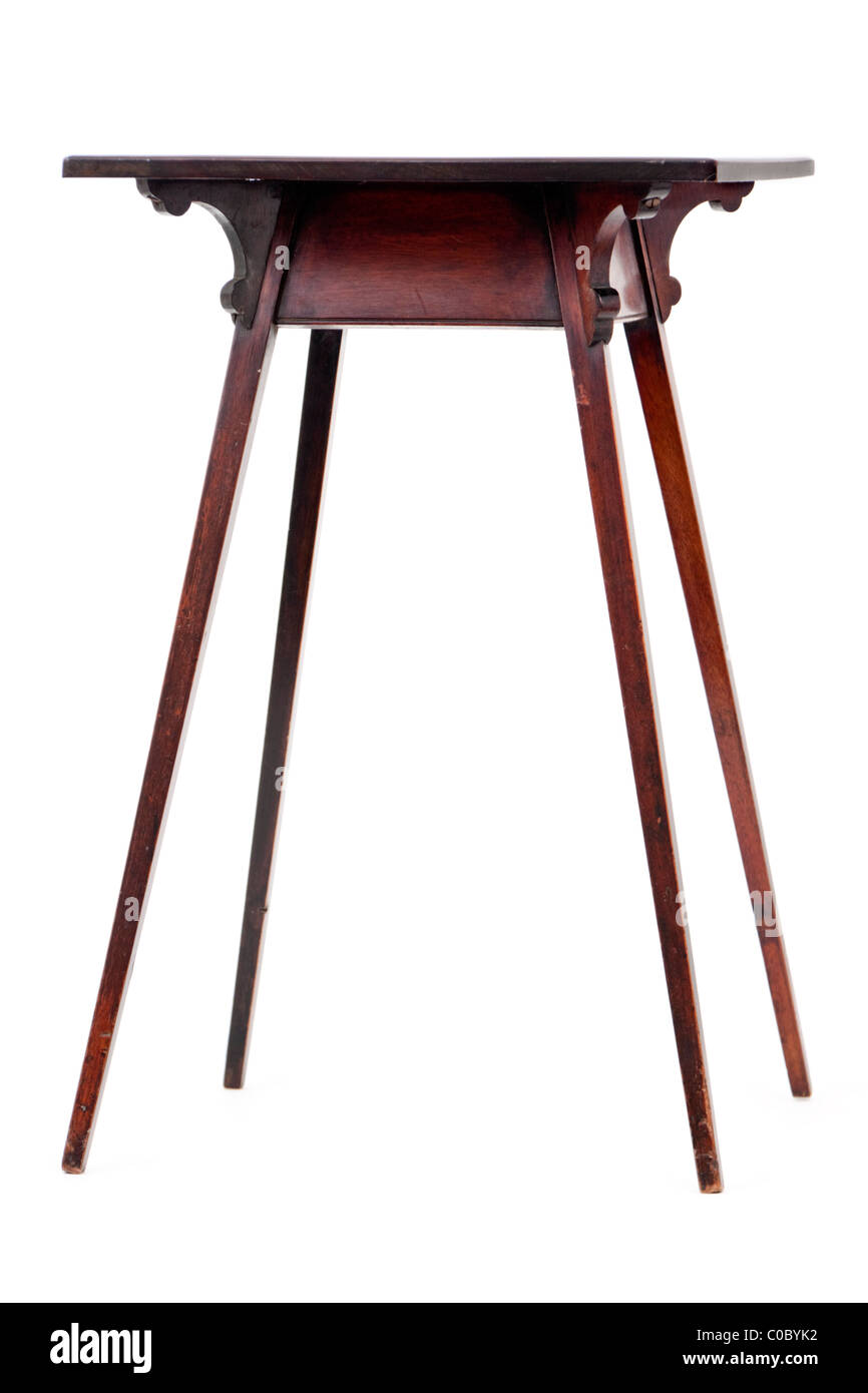 Antica piazza tavolo da caffè in legno Foto Stock