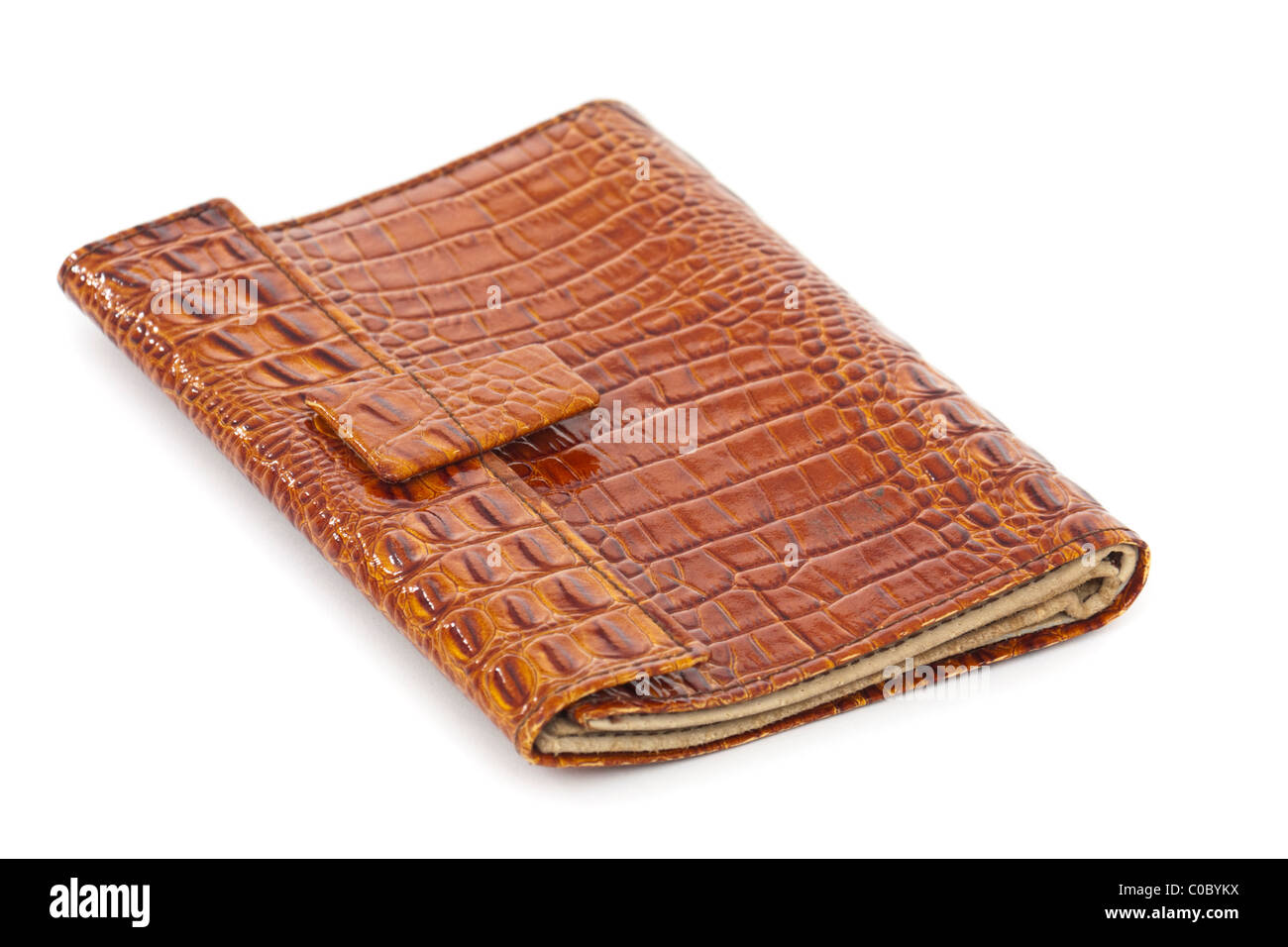 Vintage anni cinquanta la pelle di coccodrillo wallet Foto Stock