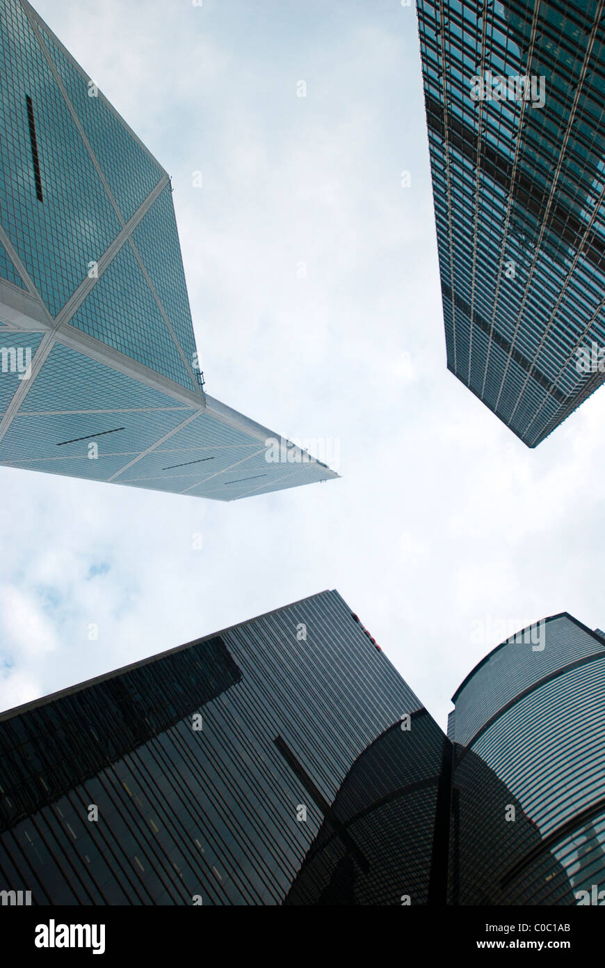 Hong Kong sky raschiatori Foto Stock
