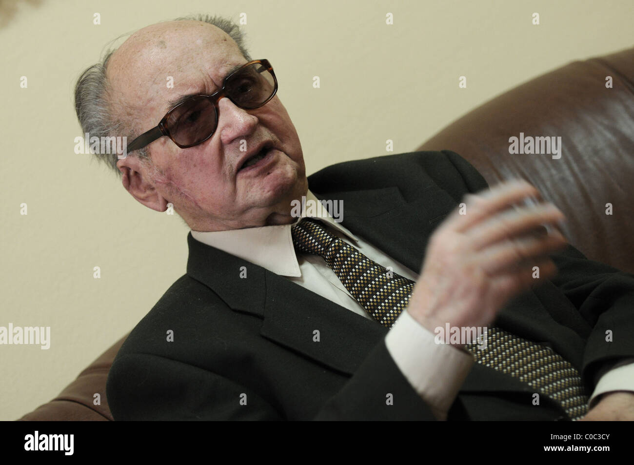 Generale Wojciech Jaruzelski., pensionato militare polacco officer e leader comunista in Polonia dal 1981 al 1989 Foto Stock