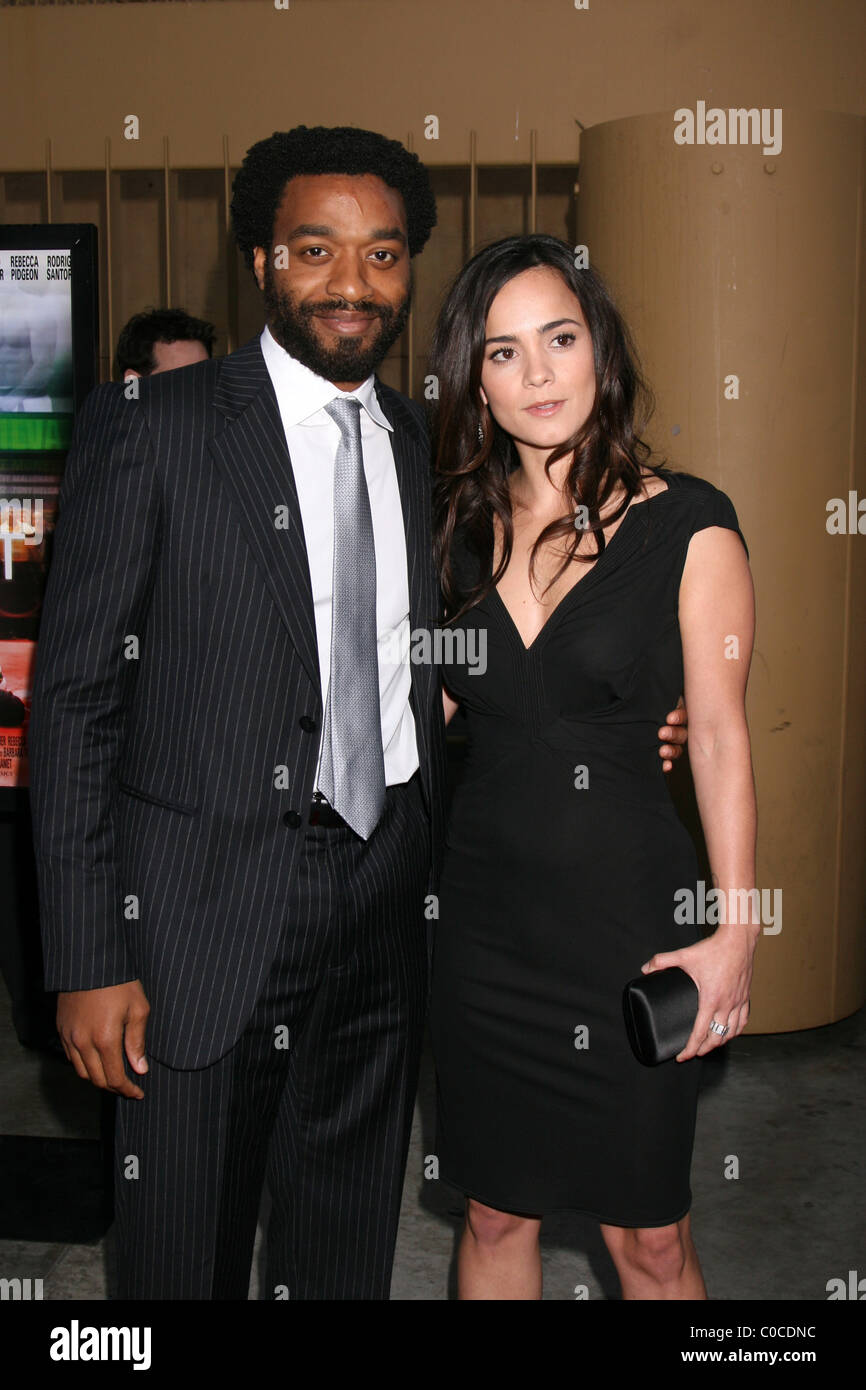 Chiwetel Ejiofor e Alice Braga Premiere di "Redbelt' rappresentata presso il teatro egiziano di Los Angeles, California - 07.04.08 Foto Stock