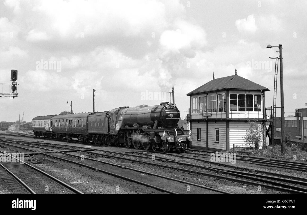 Locomotiva LNER n. 4472 'Flying Scotsman" a Coalville Open Day, Leicestershire, Regno Unito 1987 Foto Stock