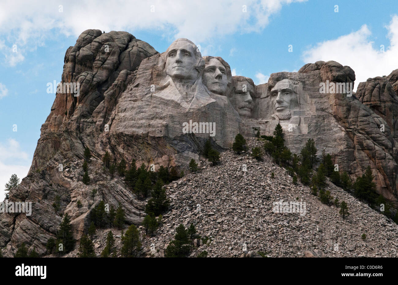 Il Monte Rushmore nel Sud Dakota STATI UNITI D'AMERICA Foto Stock