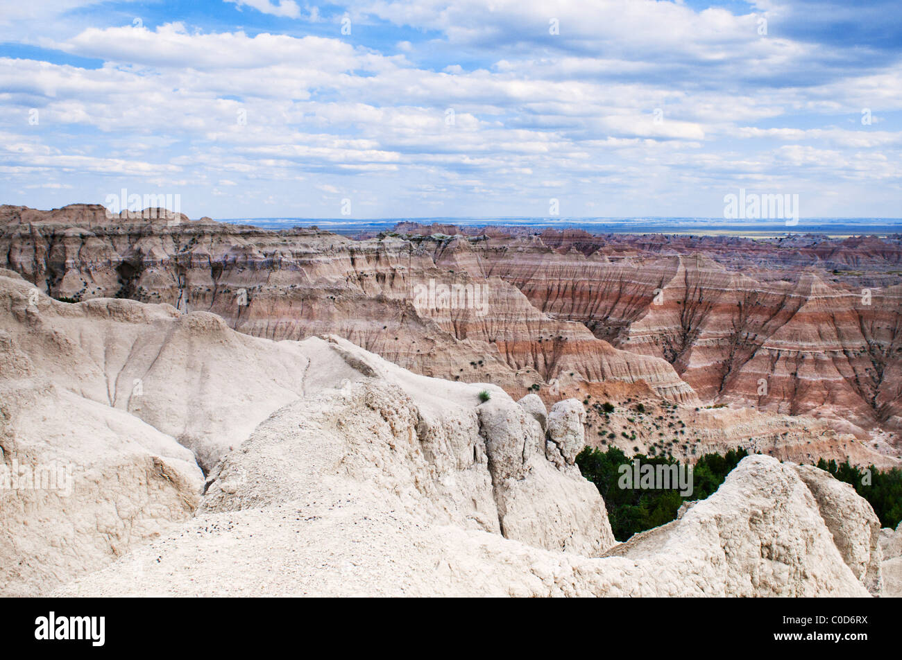 Il Parco nazionale Badlands in Sud Dakota. Foto Stock