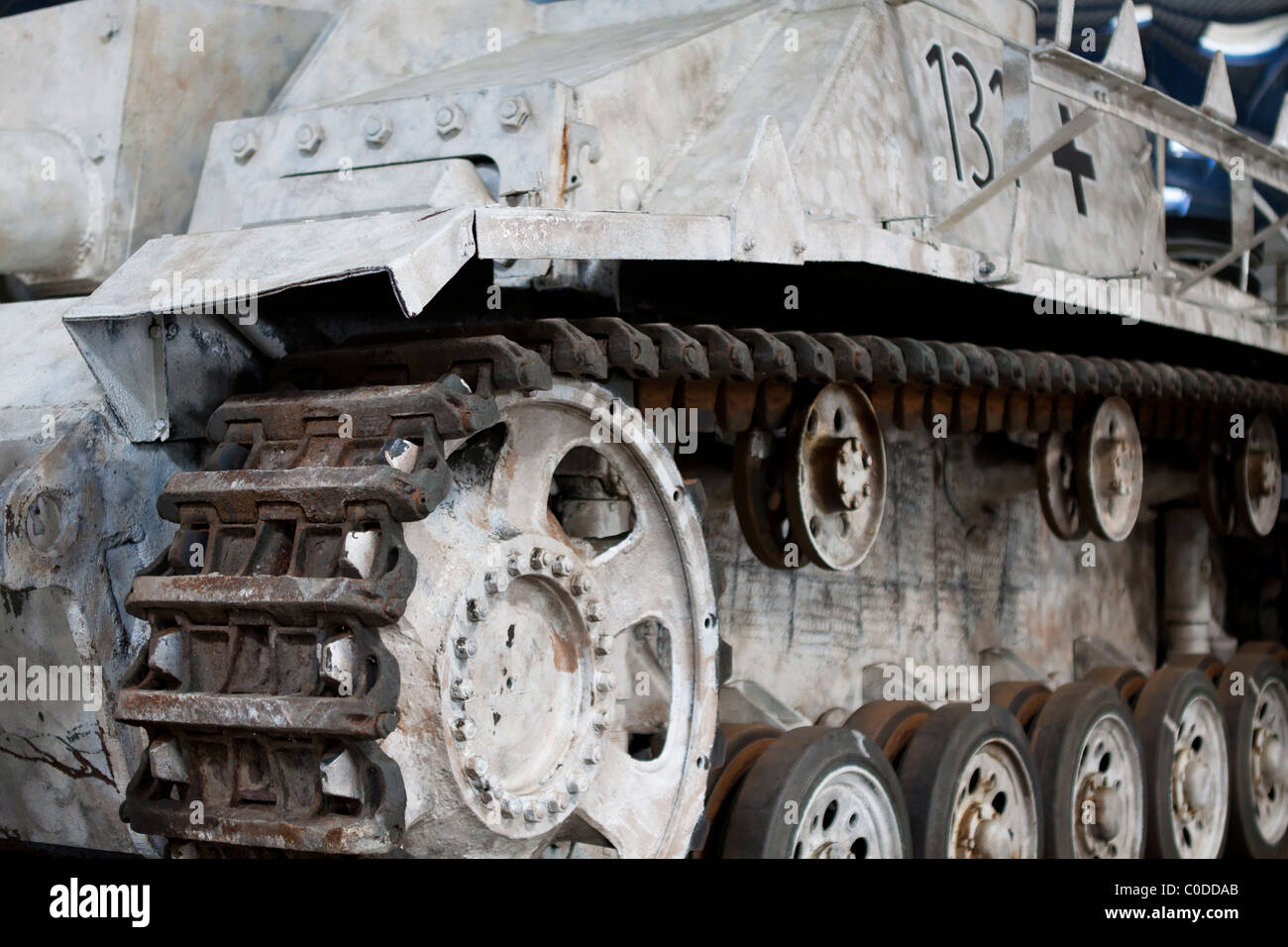 Vista ravvicinata di un Tedesco StuH 42 (Sturmhaubitze 42, Sd.Kfz 142/2) assault gun Foto Stock