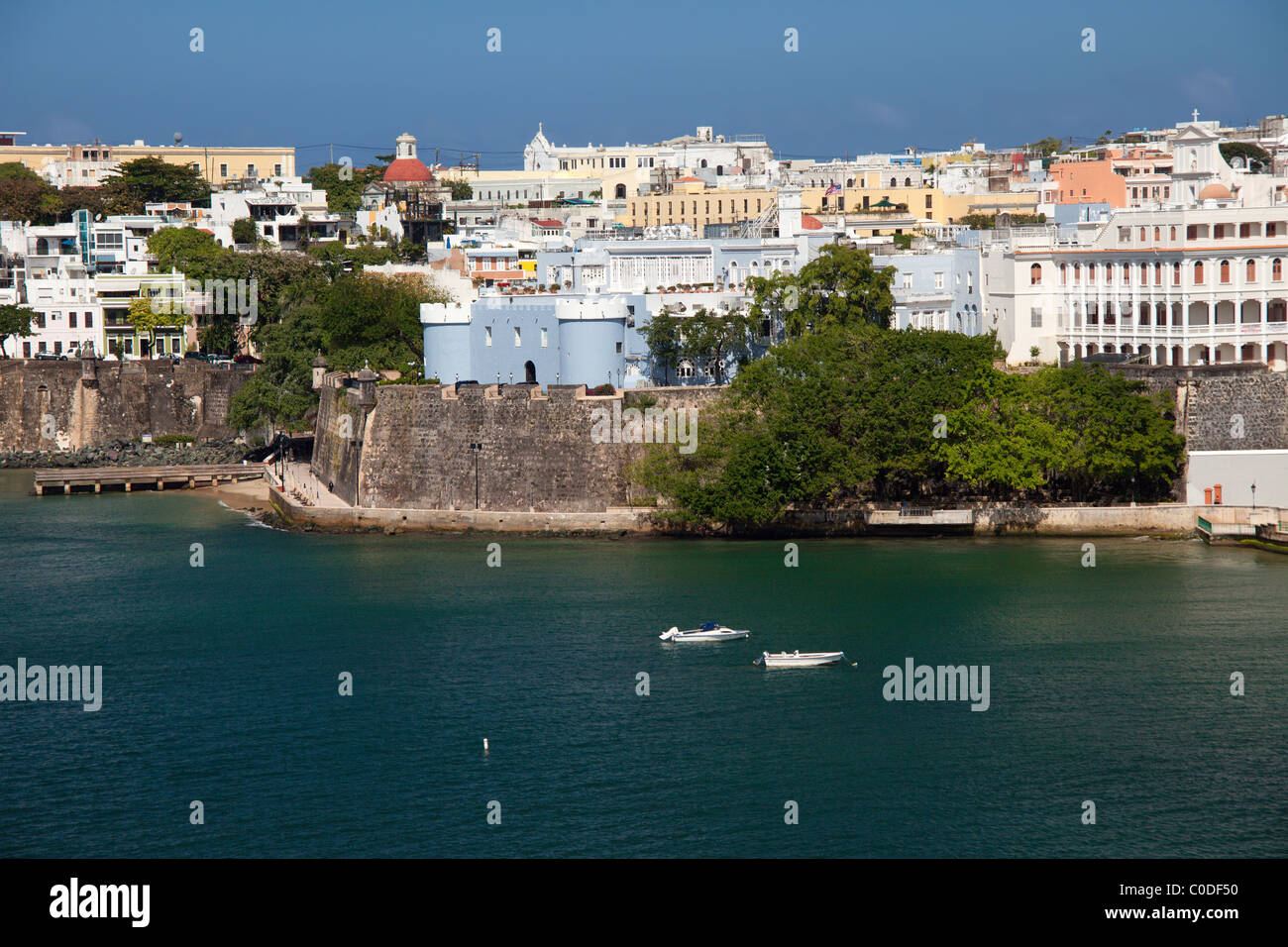 Scena urbana di San Juan, Puerto Rico Foto Stock