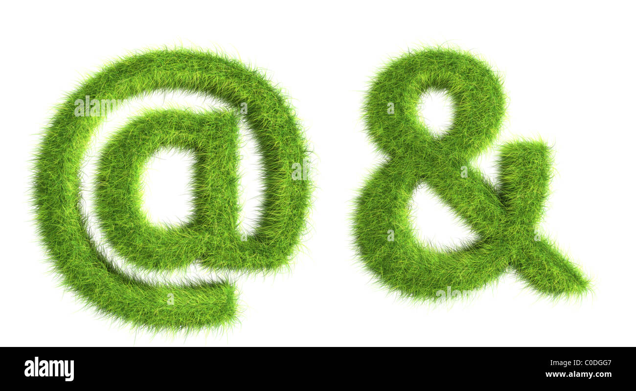 Simboli di erba Foto Stock