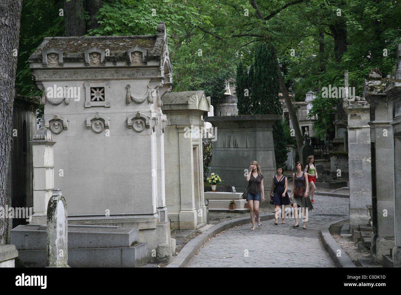 Pere Lachaise cimitero storico di Parigi Foto Stock