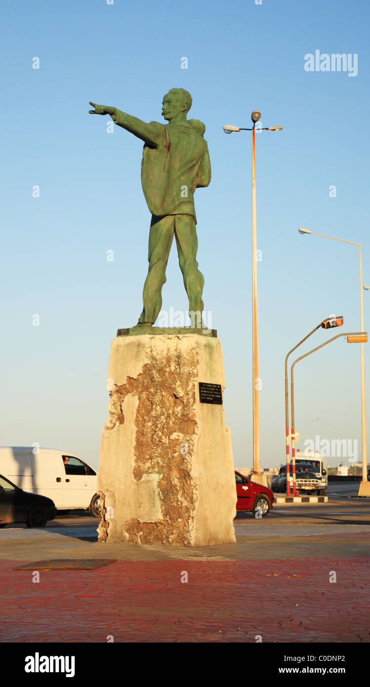 Jose Marti Statua in Havana Cuba Foto Stock