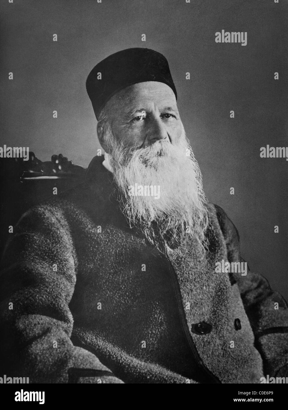 Umanitario svizzero Henry Dunant (1828 - 1910) - co-fondatore della Croce Rossa giunto e vincitore del Premio Nobel per la Pace nel 1901. Foto Stock