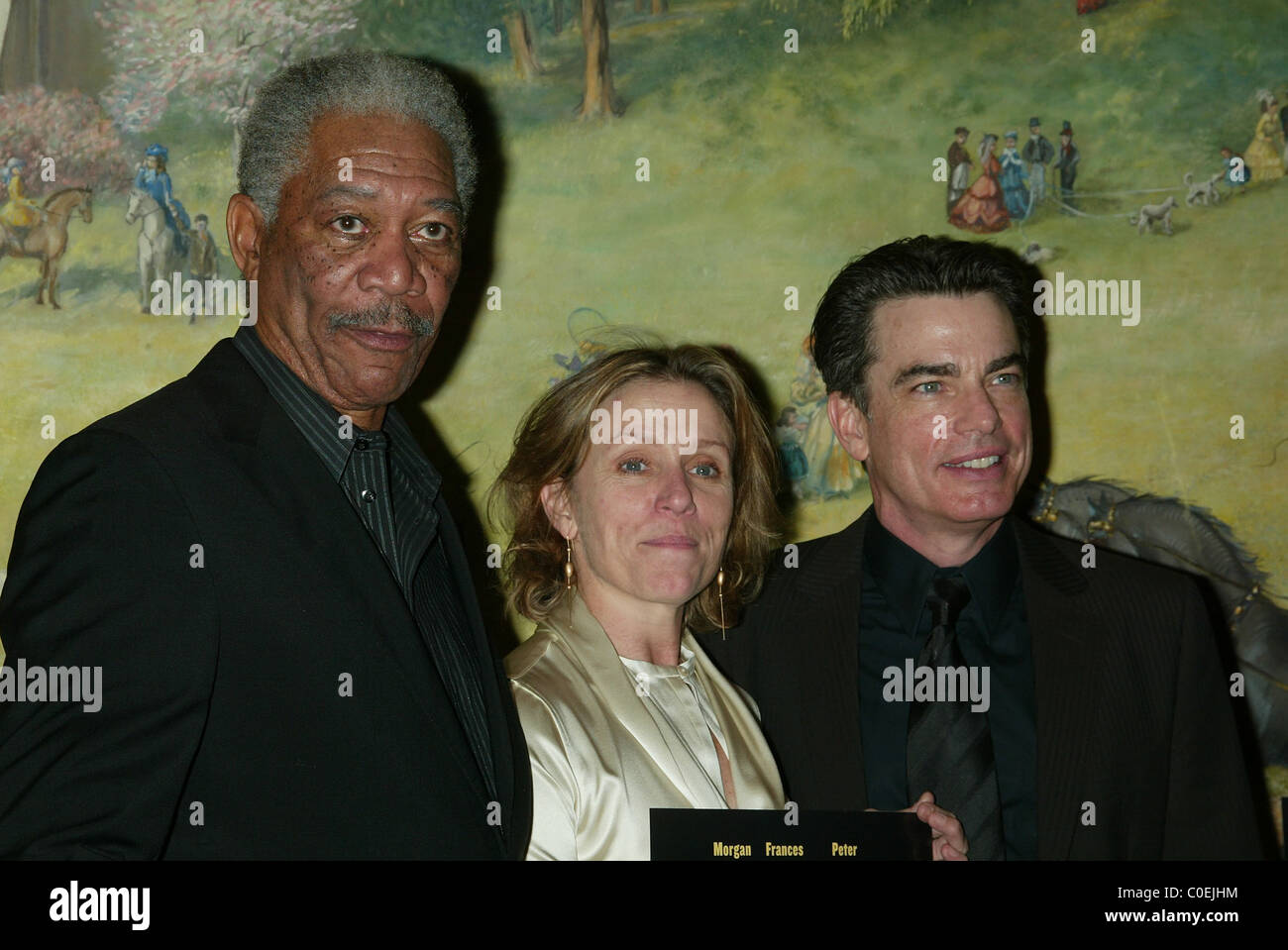 Morgan Freeman, Frances McDormand e Peter Gallagher apertura notturna di 'Country Girl'-dopo essere partito svoltasi a Taverna sulla Foto Stock