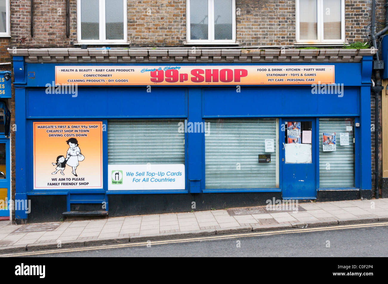 Il 99p shop in Margate Foto Stock