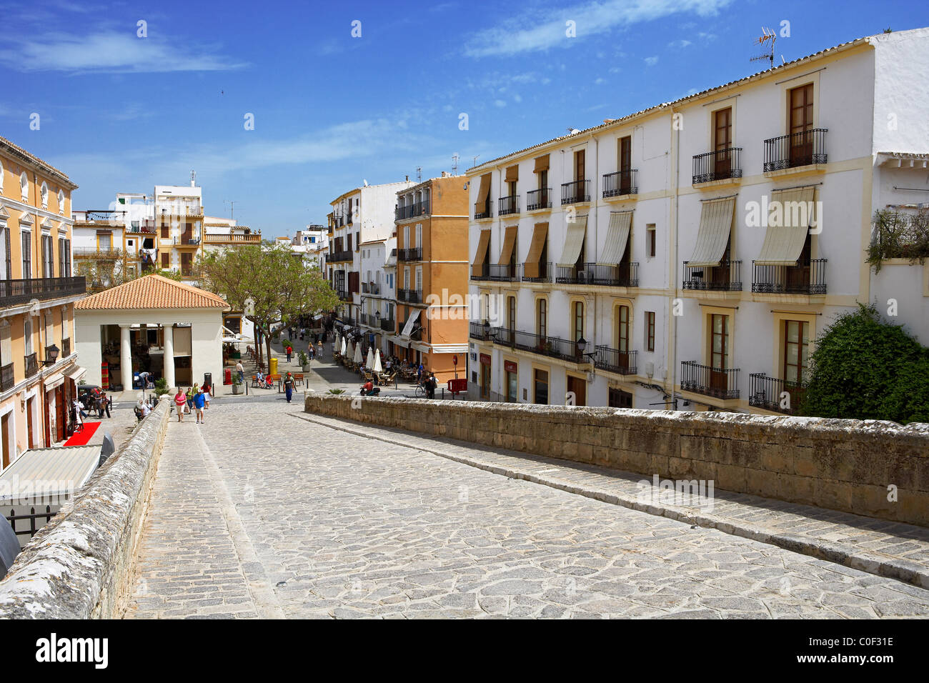 La città vecchia. Ibiza. Spagna. Foto Stock