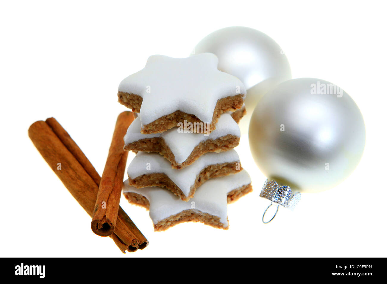 Natale ancora in vita, cannella stelle Foto Stock