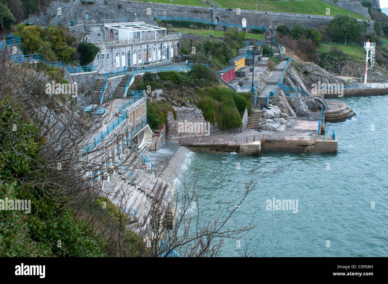 Waterfront a Plymouth Hoe Foto Stock