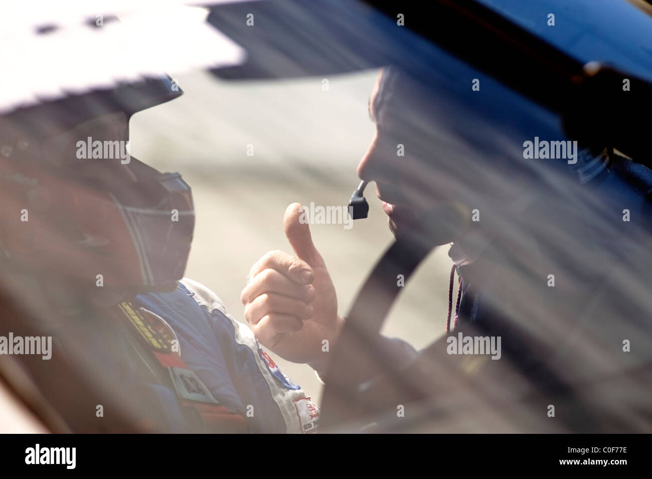 Race Car driver, Monza, Italia Foto Stock