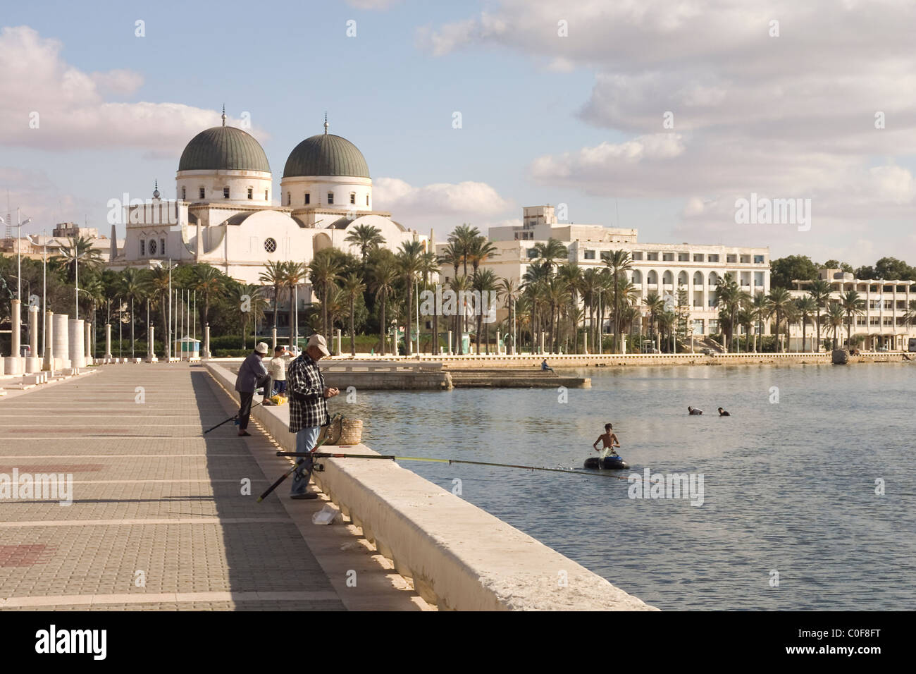 Vista di Triploi, Libia. Foto Stock
