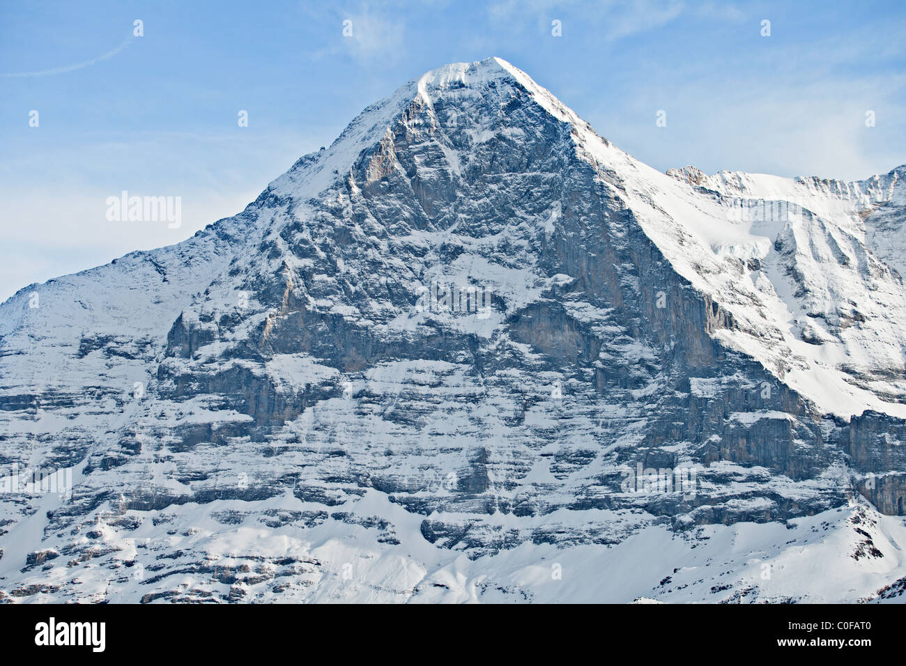 La parete nord dell'Eiger, Oberland bernese, alpi svizzere, Svizzera Foto Stock