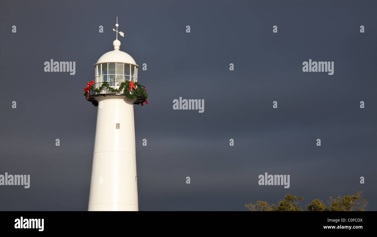 Biloxi Lighthouse in Mississippi, Stati Uniti d'America. Foto Stock