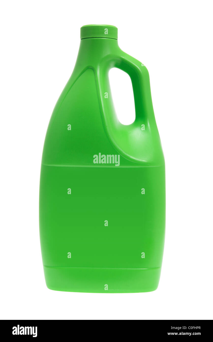 Plastica flacone di detergente Foto Stock