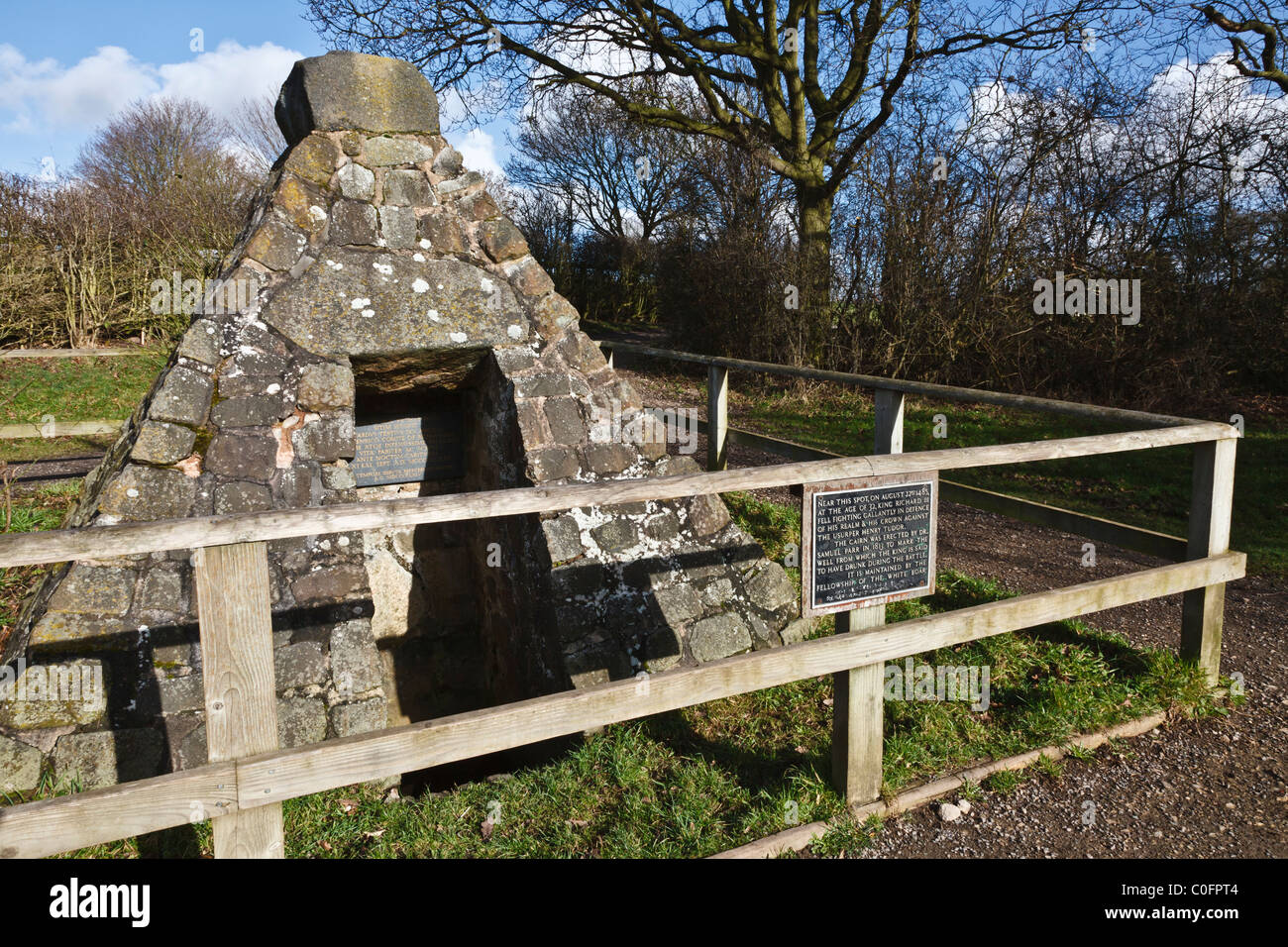 Re Richard ben, Bosworth Battlefield Visitor Center, vicino a Sutton Cheney, Leicestershire, Inghilterra Foto Stock
