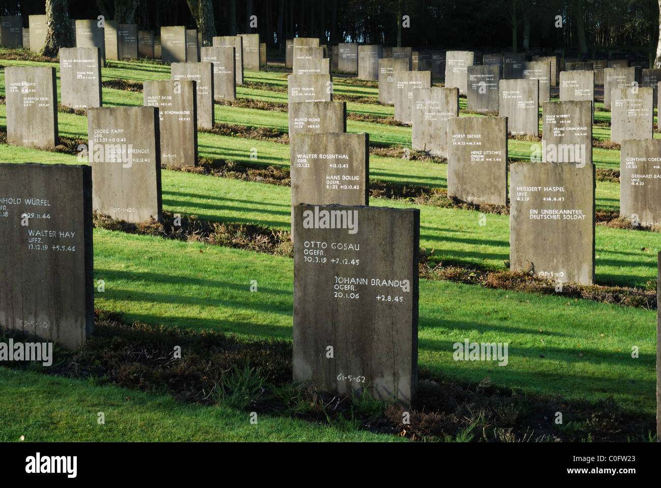 In Germania il Cimitero di Guerra, Cannock Chase, Staffordshire, Regno Unito Foto Stock