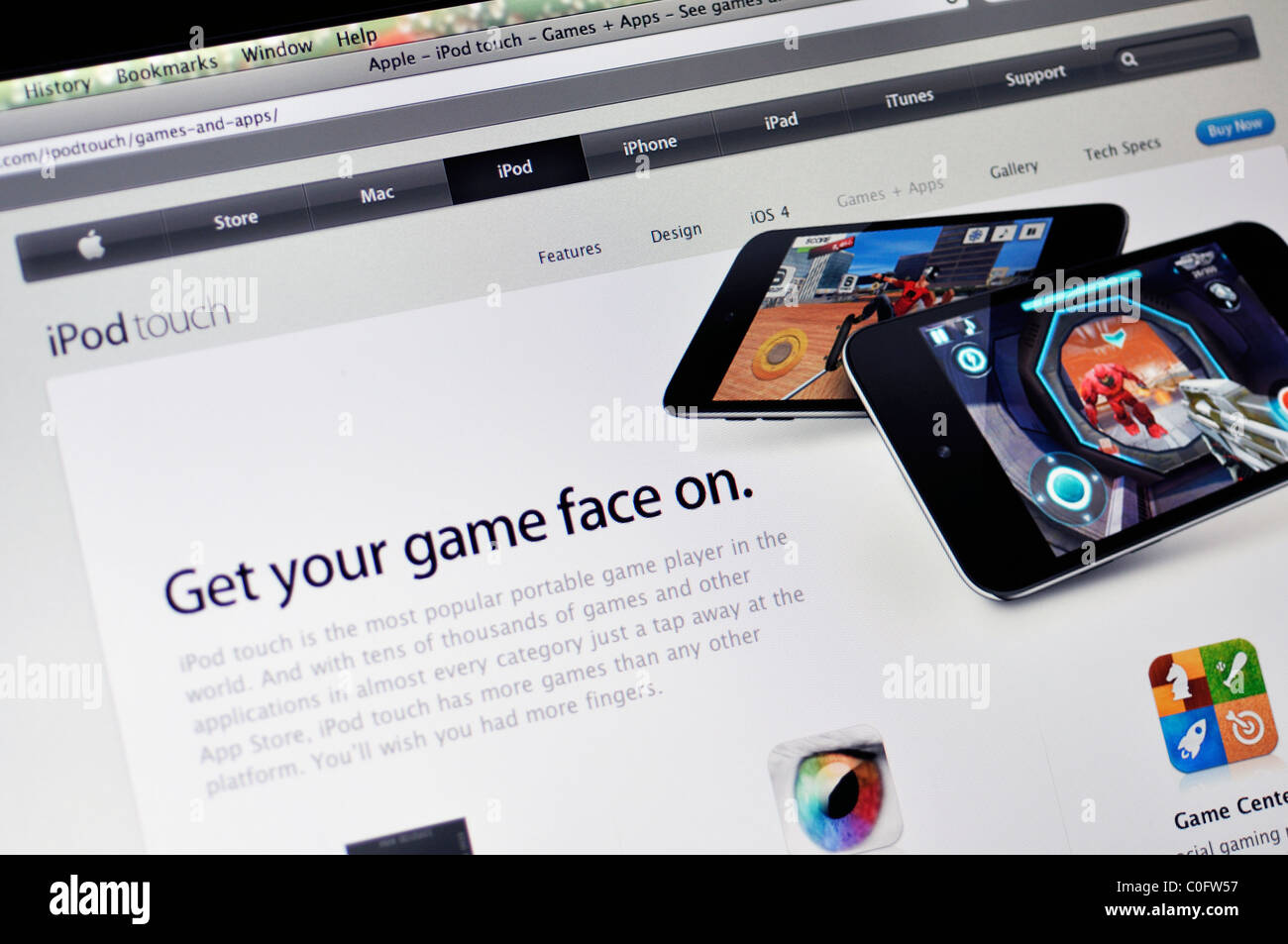 Giochi per iPod al sito Apple Store Foto Stock