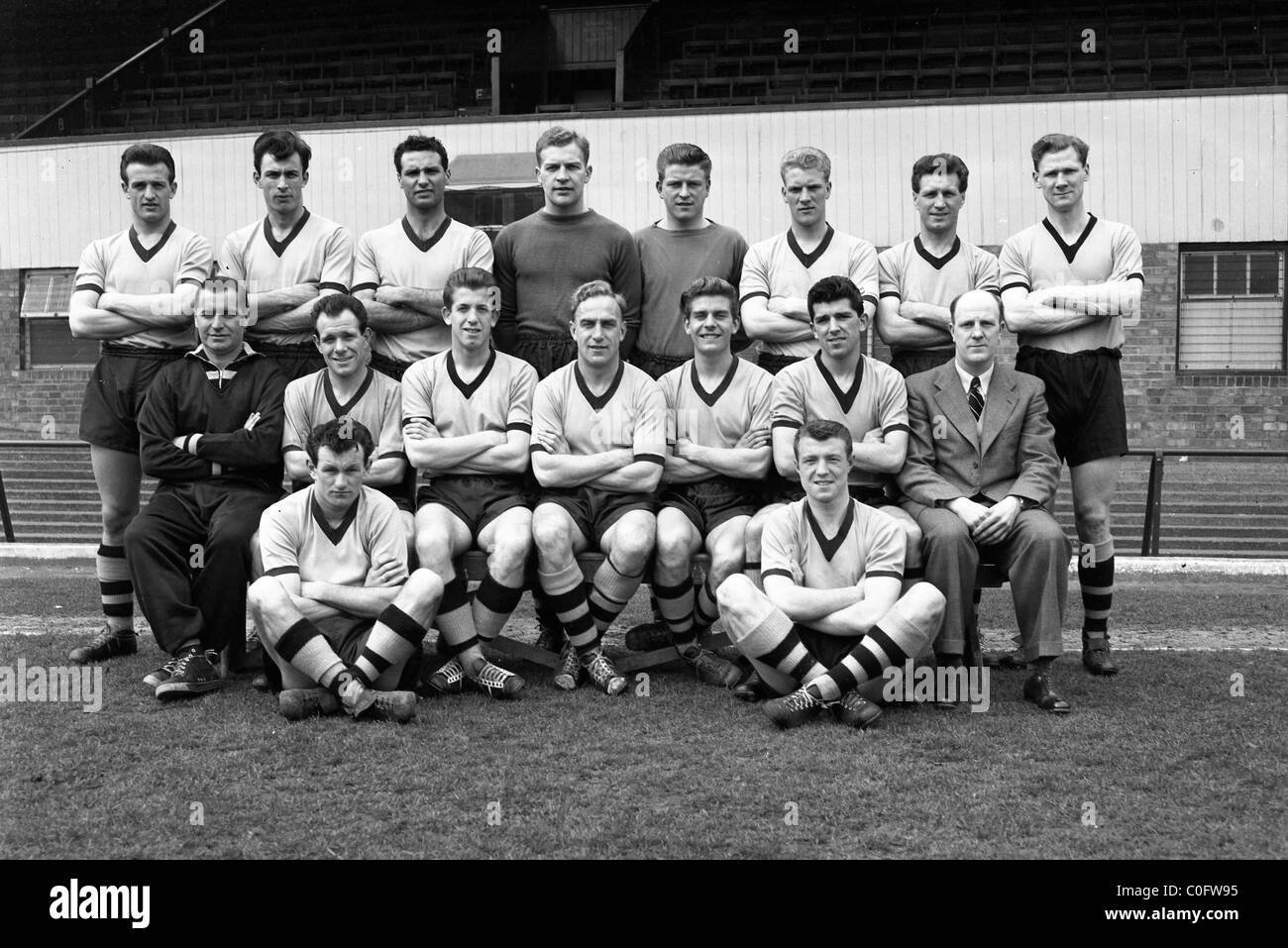 Wolverhampton Wanderers FC classifica campionato a squadre 1958 Foto Stock