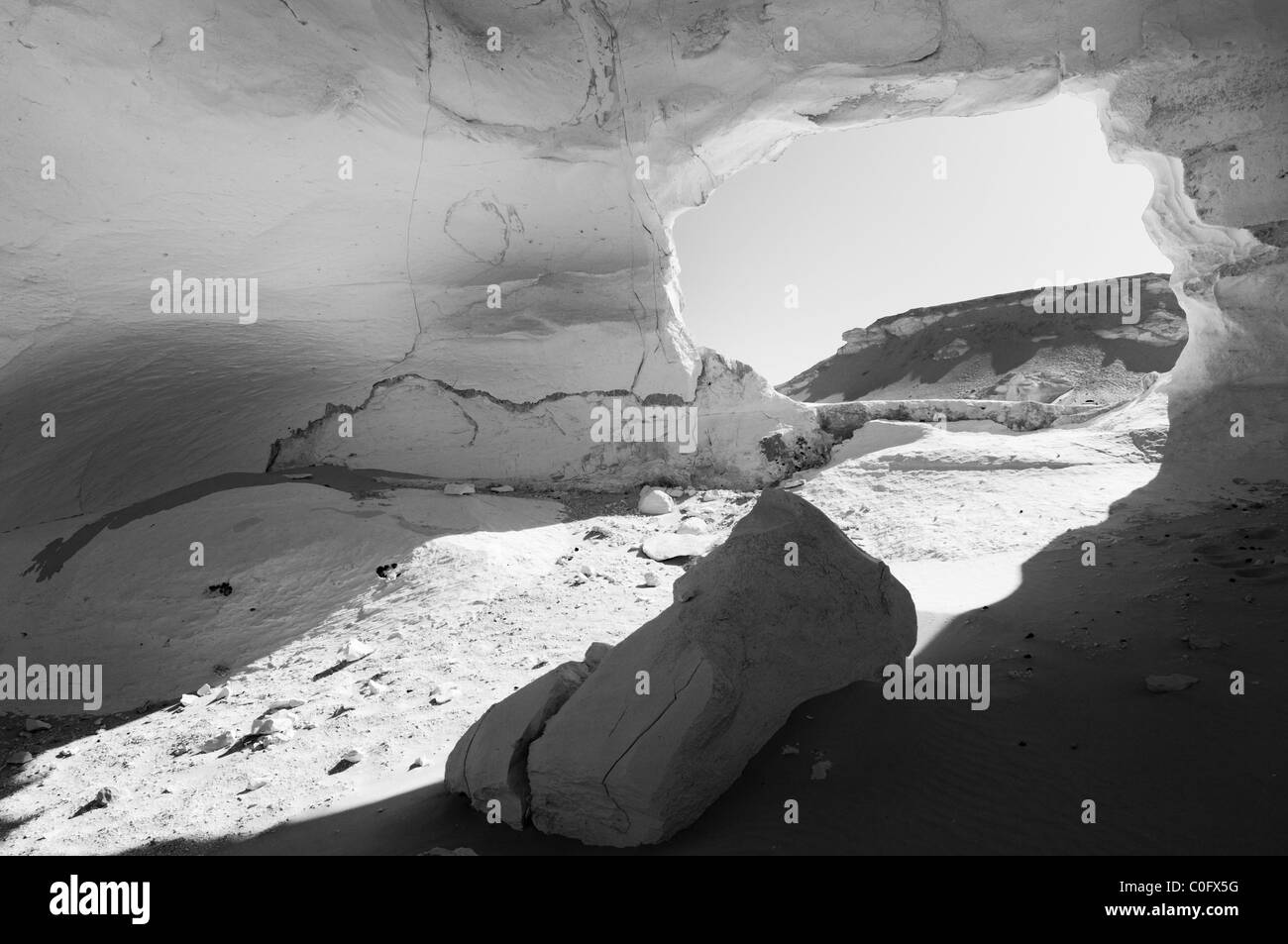 Le formazioni rocciose Western Desert Egitto Foto Stock