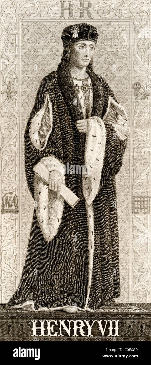 Enrico VII , 1457 a 1509. Re di Inghilterra e signore di Irlanda. Foto Stock