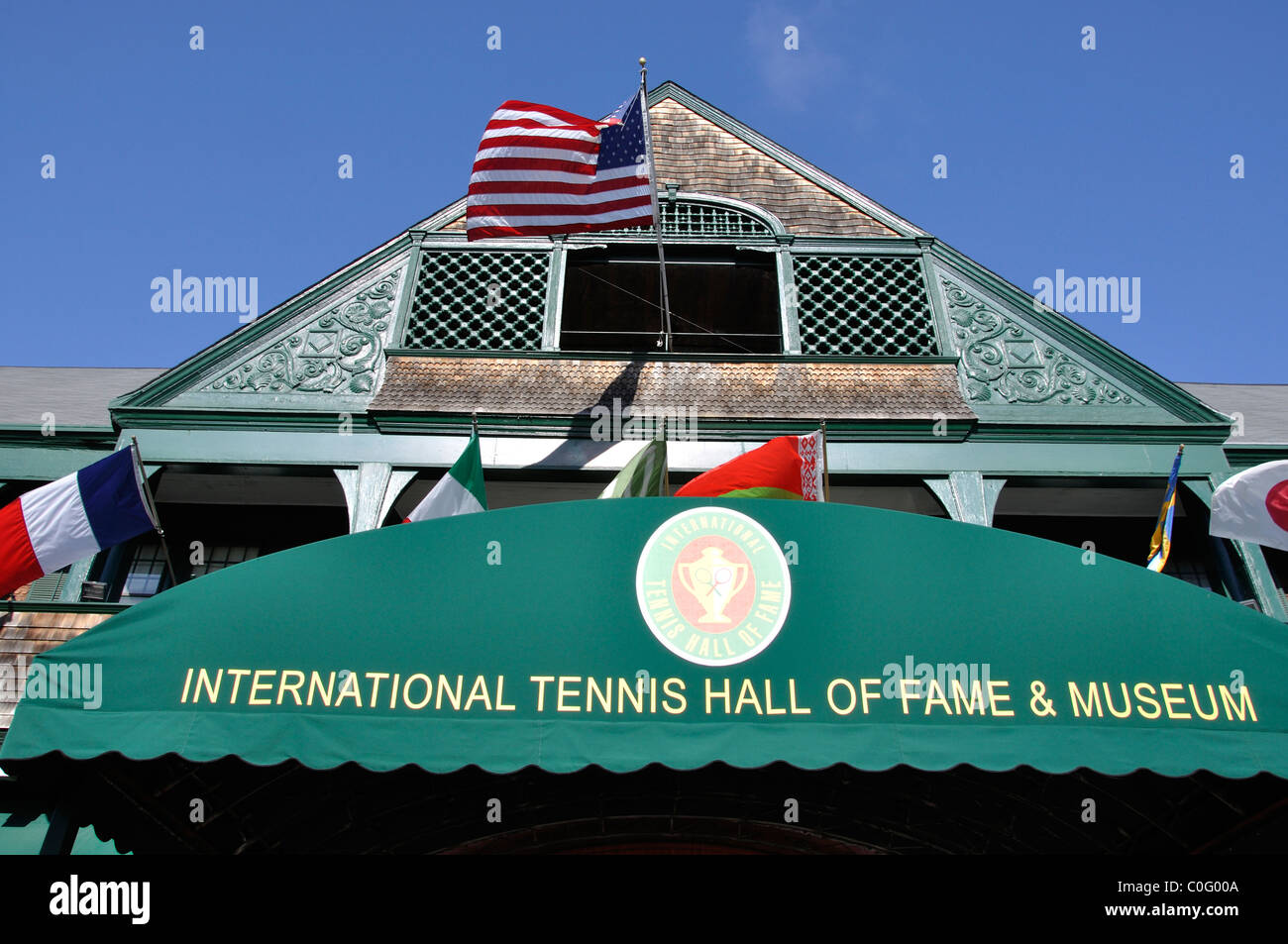 International Tennis Hall of Fame & Museum, Newport, Rhode Island, STATI UNITI D'AMERICA Foto Stock