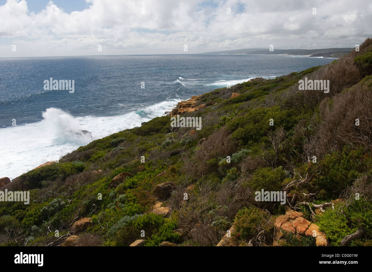 Oceano Indiano costa vicino a Margaret River, a sud-ovest del Western Australia Foto Stock