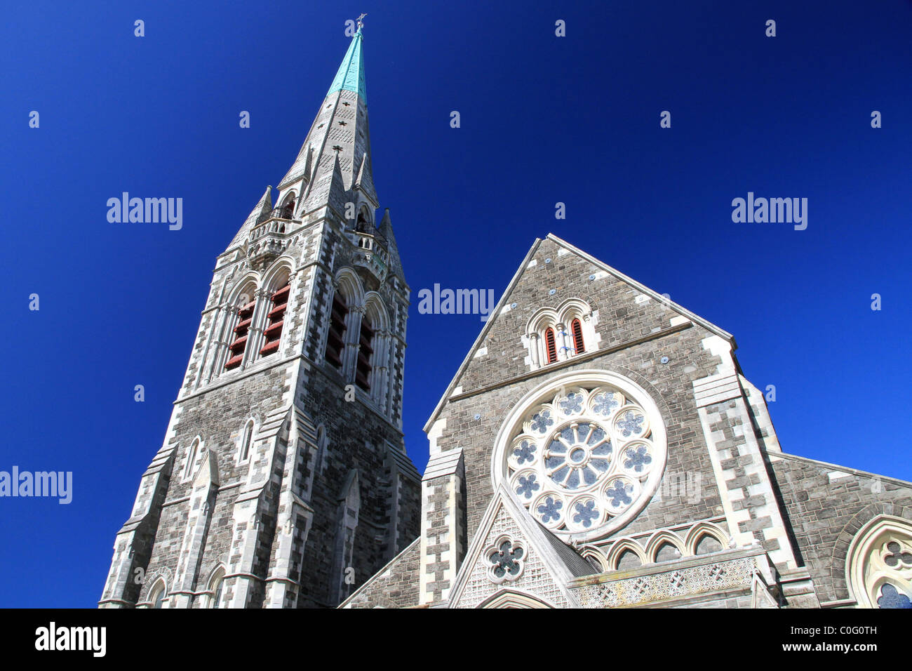 La cattedrale di Christchurch in Nuova Zelanda prima del febbraio 2011 terremoto Foto Stock