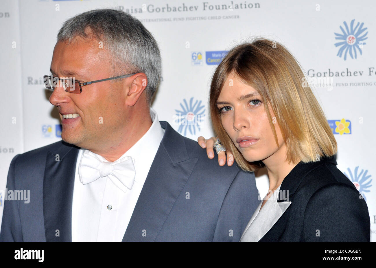 Alexander Lebedev e ospite al Raisa Gorbachev Foundation Cena di Gala presso il Palazzo di Hampton Court di Londra, Inghilterra - 07.06.08 : Foto Stock