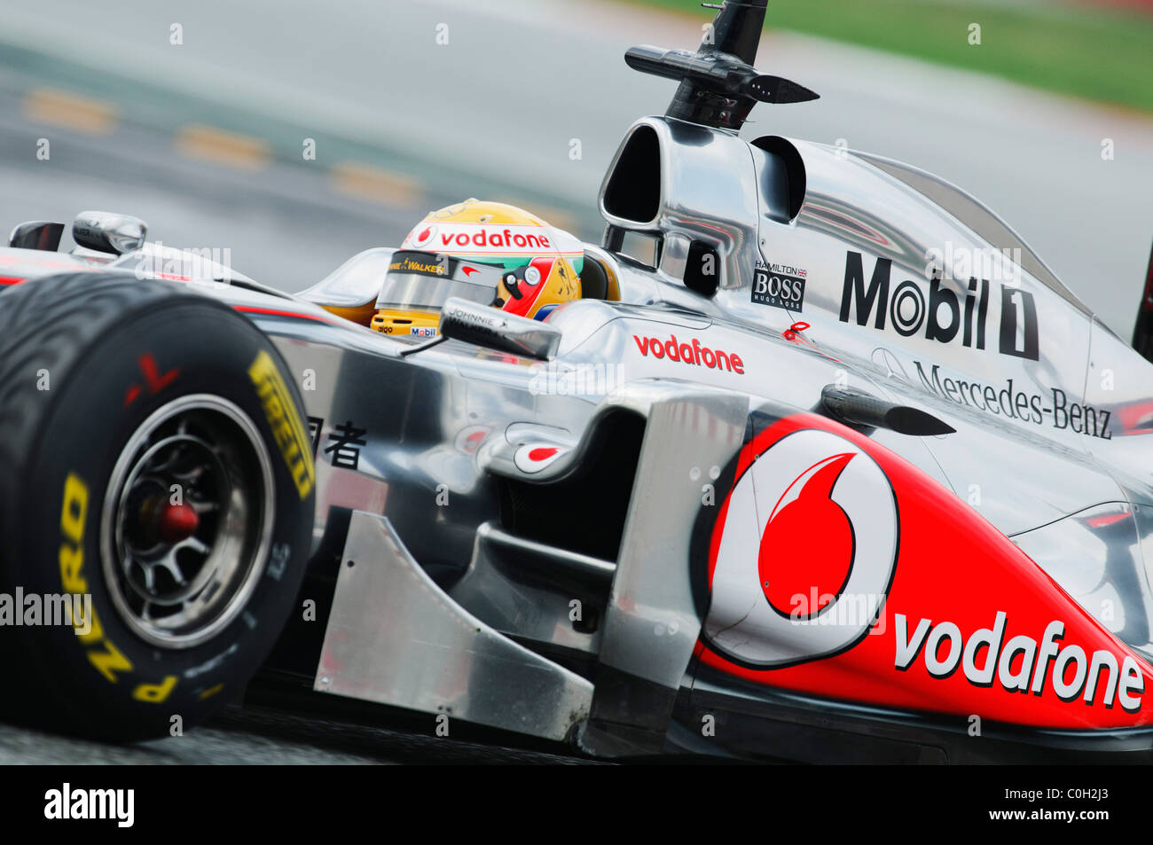 Lewis Hamilton (GBR) in McLaren MP4-26 gara di Formula Uno auto nel febbraio 2011 Foto Stock