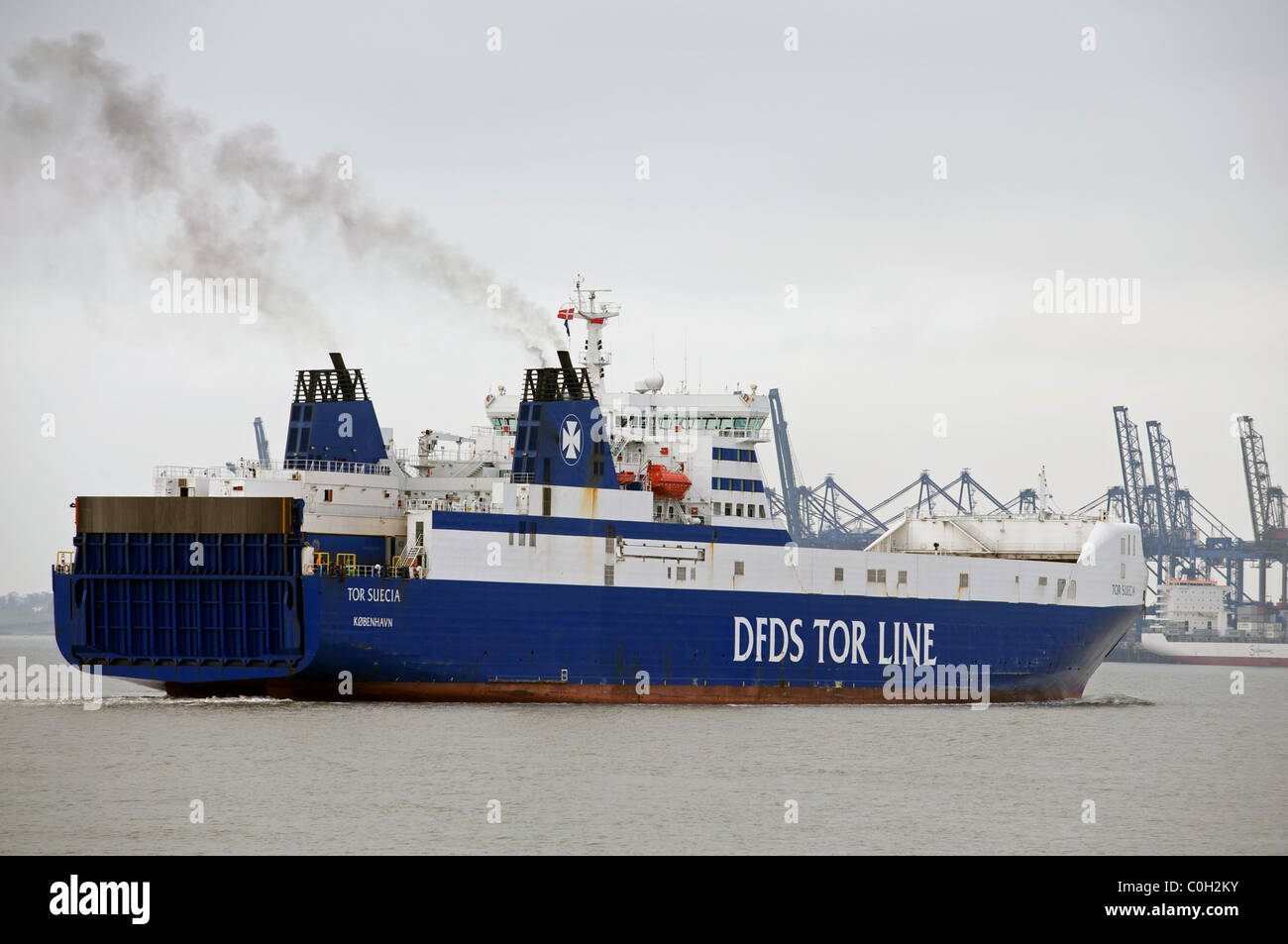 DFDS Tor Line traghetto roll on-roll off Foto Stock