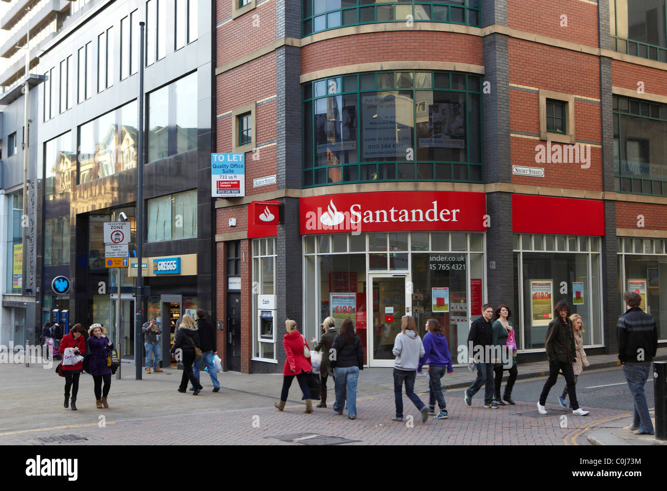 High Street Bank Foto Stock