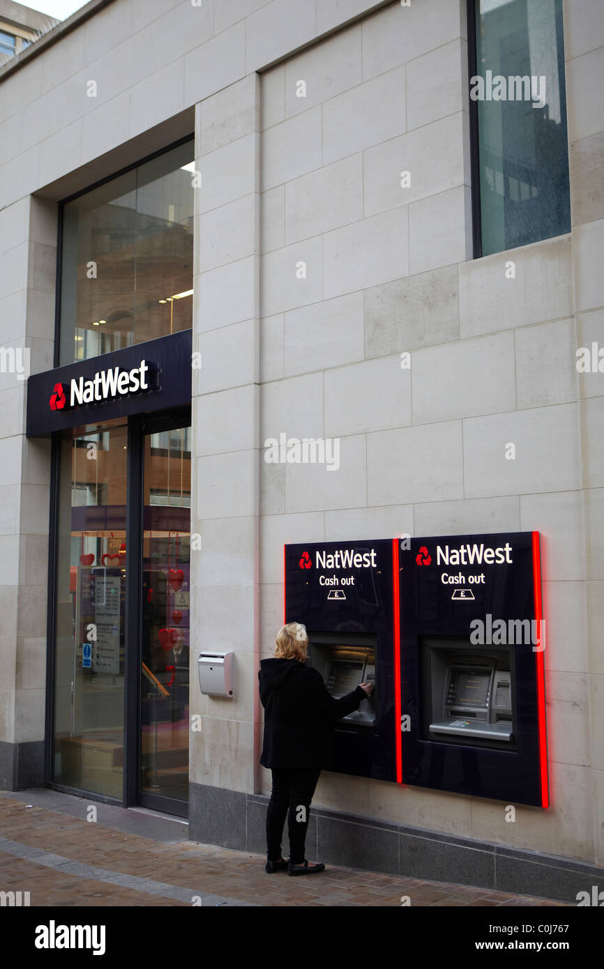 NatWest High Street Bank Foto Stock