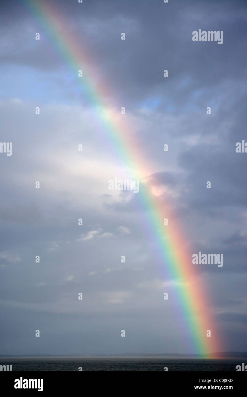 Rainbow, nella contea di Clare Irlanda Foto Stock
