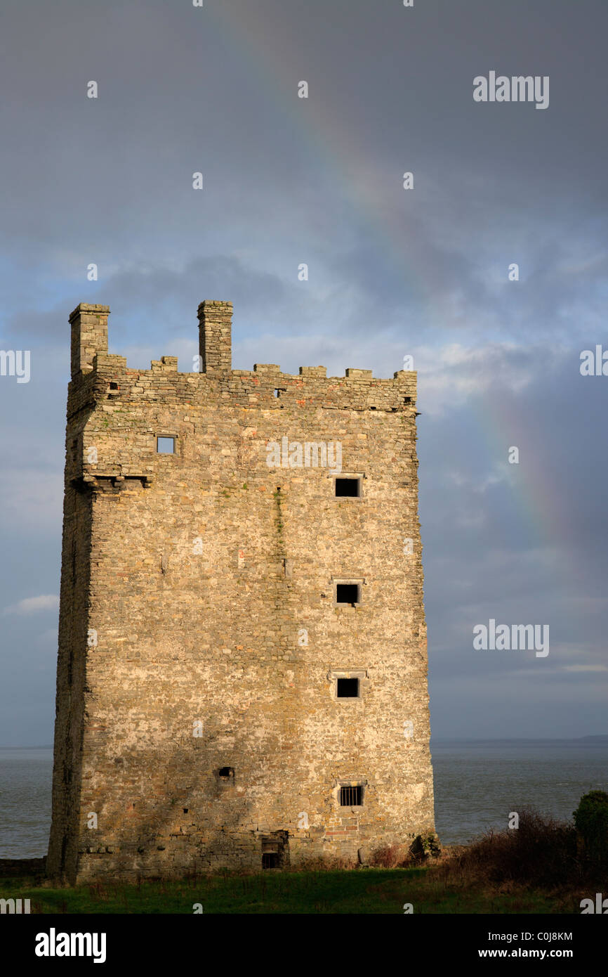 Il castello di Carrigaholt County Clare Irlanda Foto Stock