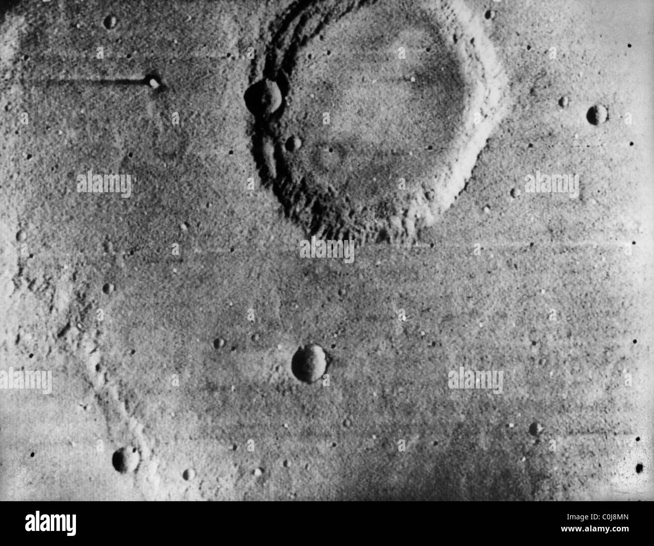 Grande Cratere Sud dell'Equatore Marte Foto Stock