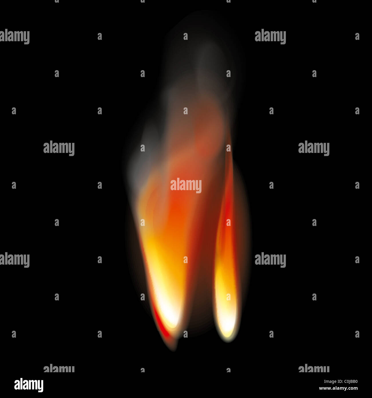 Linguette della fiamma Foto Stock