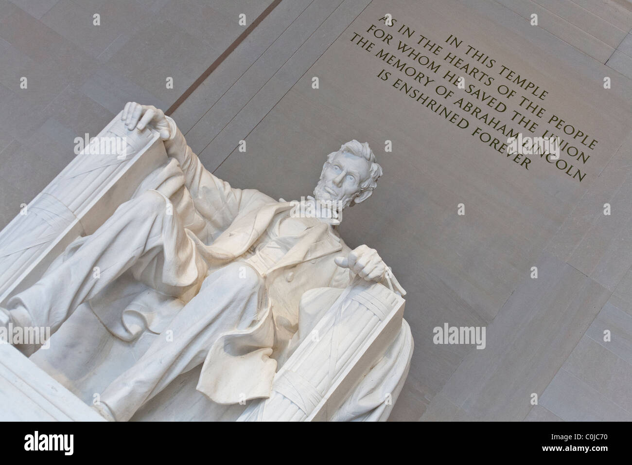 Il Lincoln Memorial a Washington D.C. Foto Stock