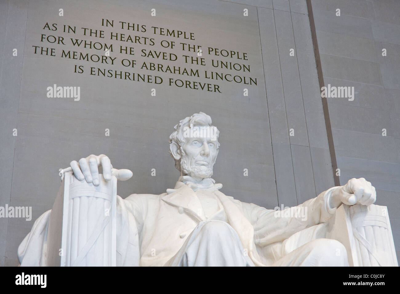 Il Lincoln Memorial a Washington D.C. Foto Stock