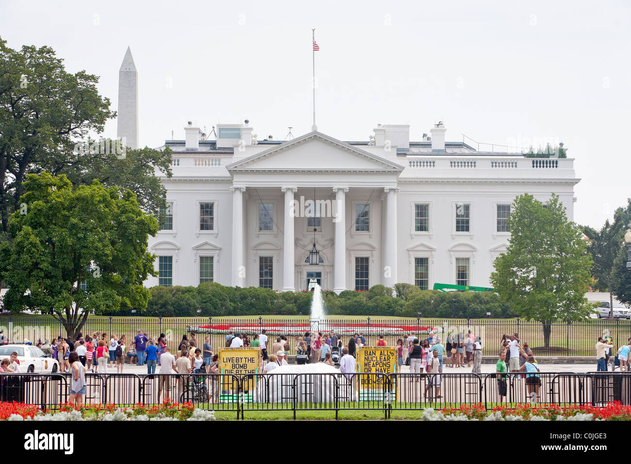 Una vista della Casa Bianca di Washington, DC. Foto Stock