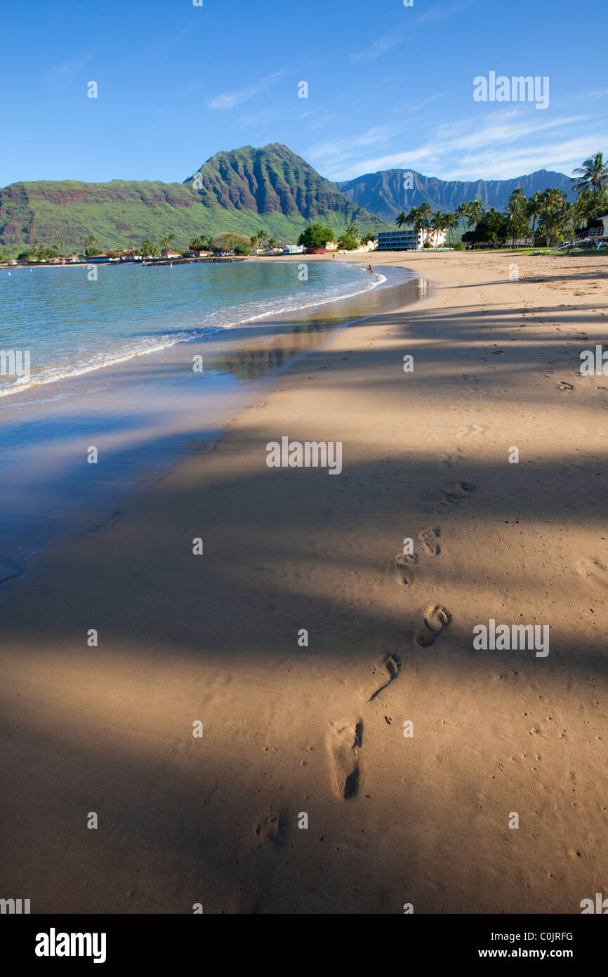 Pokai Bay, Waianae, costa sottovento, Oahu, Hawaii Foto Stock